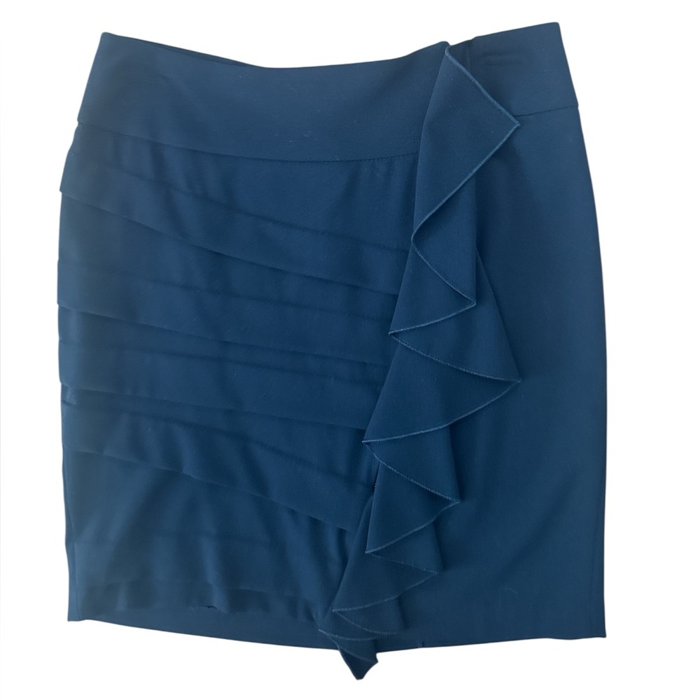 Jus D’Orange Paris Elegant Black Ruffled Skirt